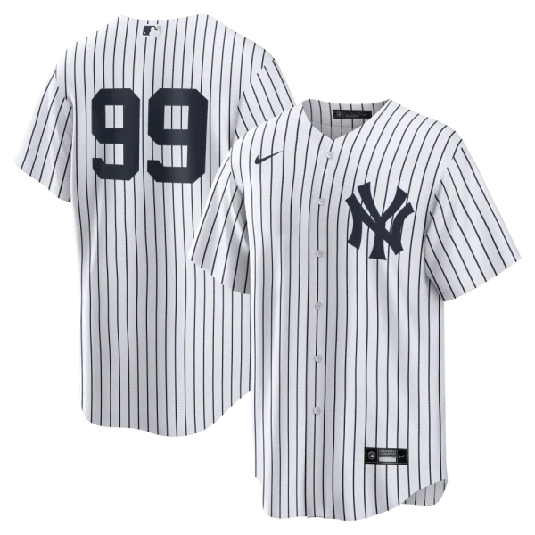 NY Yankees A Judge # 99 Nike White Home Replica NUMBERS  Jersey