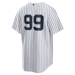 NY Yankees A Judge # 99 Nike White Home Replica NUMBERS  Jersey - Image 2