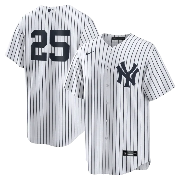 NY Yankees  Nike TORRES # 25 WHITE HOME  Replica JERSEY  NUMBERS ONLY