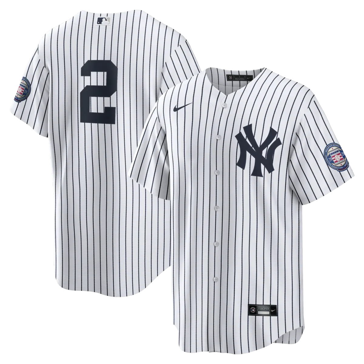 NY YANKEES JETER #2 NIKE HOME REPLICA JERSEY PLAYER NUMBERS ONLY - Image 1