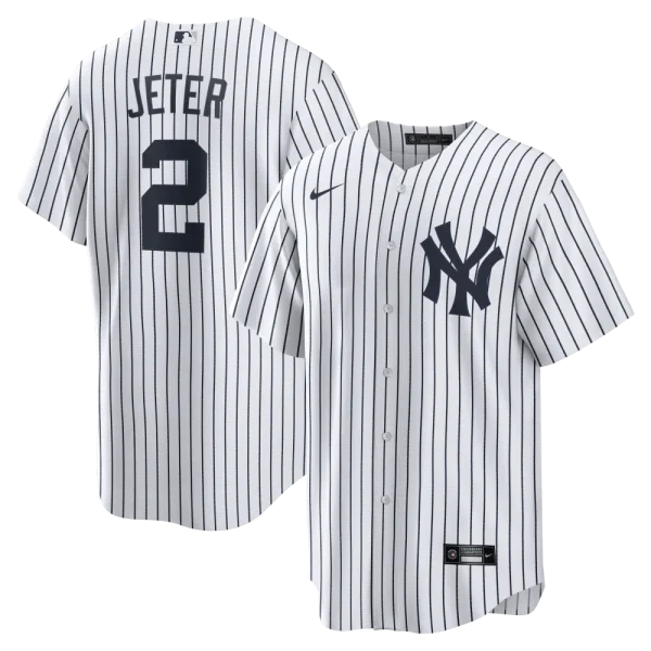 NY YANKEES NIKE REPLICA JERASY PLAYER NAME & NUMBERS D JETER#2