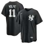 NY YANKEES A Volpe #11 NIKE BLACK REPLICA PLAYER NAME JERSEY