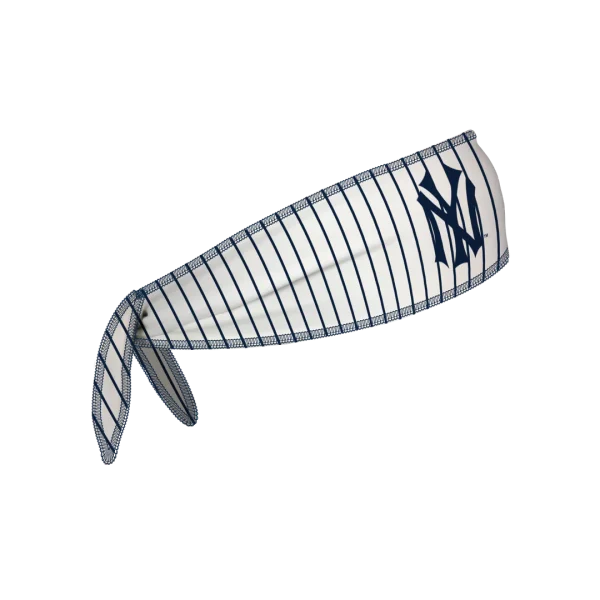 NY YANKEES REVERSIBLE TIEBACK COOLING HEADBAND: COOP LOGO / COOP WORDMARK