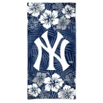 NEW YORK YANKEES FLORAL SPECTRA BEACH TOWEL 30" X 60''