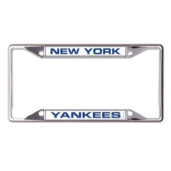 NEW YORK YANKEES LIC PLT FRAME S/S METALLIC