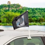 NEW YORK YANKEES CAR FLAG 11.75" X 14" STRIPE - Image 2