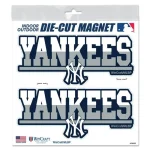 NEW YORK YANKEES OUTDOOR MAGNETS 6" X 6"