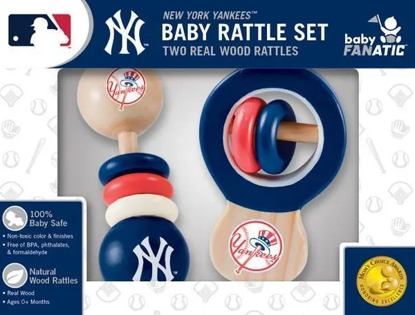New York Yankees  Baby Fanatic Rattle 2-Pack
