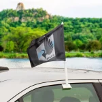 NY YANKEES / COOPERSTOWN CAR FLAG TWO SIDED GRAPHICS  11.75" X 14" - Image 2