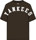 NY YANKEES WINGSPAN M CJ DROP SHOULDER BROWN TEE - Image 3