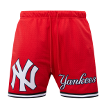 NY YANKEES MEN'S MESH RED SHORT MESH  FROM PRO STANDARS