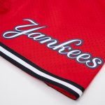 NY YANKEES MEN'S MESH RED SHORT MESH  FROM PRO STANDARS - Image 5