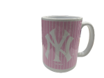 NY YANKEES  12 OZ COFFEE MUG NAVY ,PINK AND WHITE - Image 3