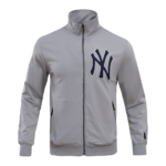 NY YANKEES MEN'S TRACK JACKET CLASSIC TRACK DARK GRAY
