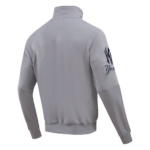 NY YANKEES MEN'S TRACK JACKET CLASSIC TRACK DARK GRAY - Image 5
