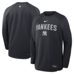 NY YANKEES NEW Nike Navy Authentic  DRI-FIT HEIGHTS LONG SLEEVE MEN’S THROWBACK CREWNECK 2026