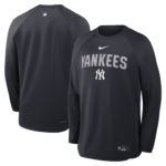 NY YANKEES NEW Nike Navy Authentic  DRI-FIT HEIGHTS LONG SLEEVE MEN’S THROWBACK CREWNECK 2026