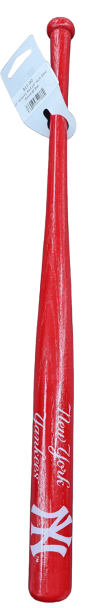 NY Yankees Red 18" Inch Mini Baseball Bat - Image 3