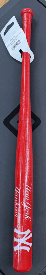 NY Yankees Red 18" Inch Mini Baseball Bat - Image 2