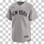 NY Yankees Gray Blank Nike Official Replica Jersey - Image 3