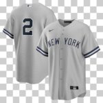 NY Yankees Gray Jeter #2 Nike Official Replica Jersey