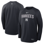 NY YANKEES NEW Nike Navy Authentic DRI-FIT HEIGHTS LONG SLEEVE MEN’S THROWBACK CREWNECK 2026