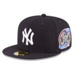 NY YANKEES NAVY 2000 SUBWAY SERIES PATCH ( On the LEFT Side) AUTHENTIC COLLECTION 59FIFTY FITTED GRAY BRIM