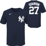 NY YANKEES NIKE   TODDLER STANTON  #27 HOME N&N SS TEE  S/S Sportswear Tops