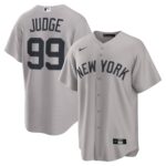 NY YANKEES NIKE REPLICA JERASY GRAY ROAD PLAYER NAME & NUMBERS A JUDGE #99 THE NEW STYLE