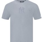 NEW YORK YANKEES MEN'S S/S TOP REVERSE FRENCH TERRY GRAY