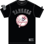 NY YANKEES REBEL ATHLETICS STACKED LOGO M SJ TEE