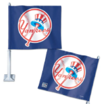 NY YANKEES / COOPERSTOWN CAR FLAG TWO SIDED GRAPHICS 11.75" X 14"
