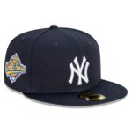 NY YANKEES NAVY 1996 PATCH ( On the Right Side ) AUTHENTIC COLLECTION 59FIFTY FITTED GRAY BRIM
